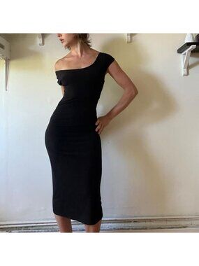 Y2K Ruched Midi Dress — Moda International